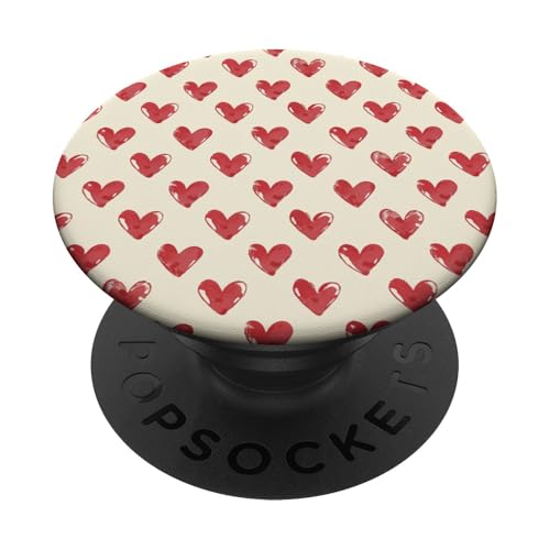 Minimalistisches Herzmuster PopSockets Klebender PopGrip von Heart Accessories