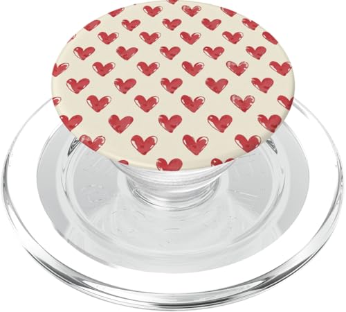 Minimalistisches Herzmuster PopSockets PopGrip für MagSafe von Heart Accessories