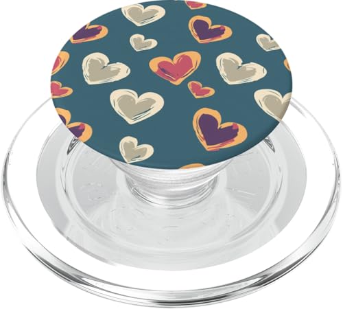 Niedliches Herzmuster PopSockets PopGrip für MagSafe von Heart Accessories