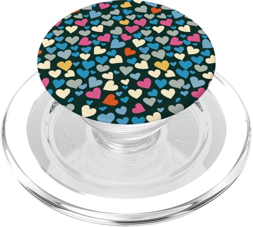 Niedliches buntes Herzmuster PopSockets PopGrip für MagSafe Niedliches buntes Herzmuster PopSockets PopGrip für MagSafe von Heart Accessories