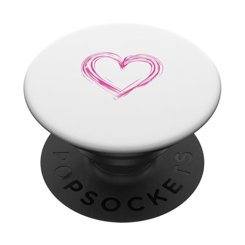 Rosa Herz PopSockets Klebender PopGrip von Heart Accessories