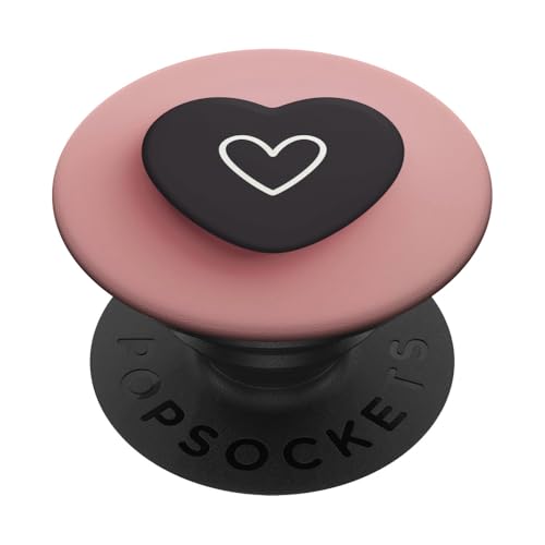 Rosa Herz PopSockets Klebender PopGrip von Heart Accessories