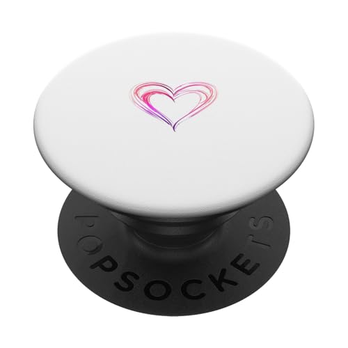Rosa Herz PopSockets Klebender PopGrip von Heart Accessories