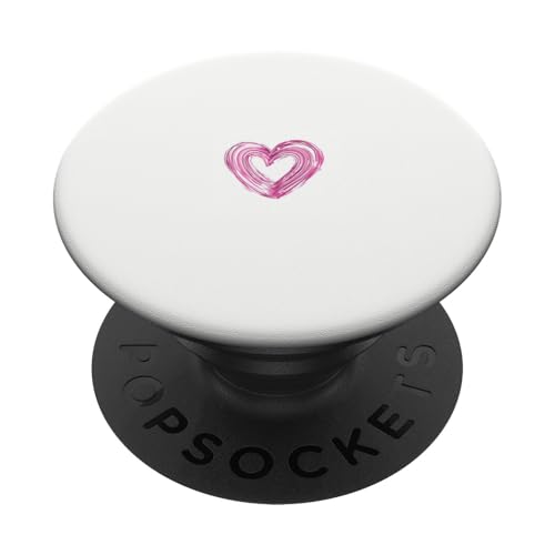 Rosa Herz PopSockets Klebender PopGrip von Heart Accessories