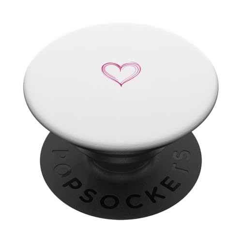Rosa Herz PopSockets Klebender PopGrip von Heart Accessories