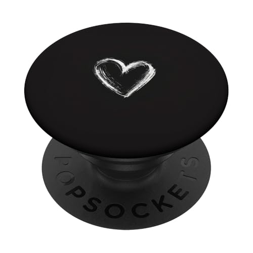 Süßes Herz Love Schwarz PopSockets Klebender PopGrip Süßes Herz Love Schwarz PopSockets Klebender PopGrip von Heart Accessories