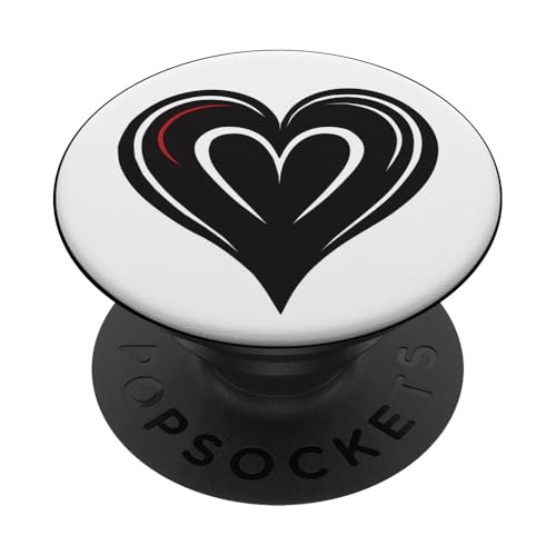 Süßes Herz Love Schwarz PopSockets Klebender PopGrip Süßes Herz Love Schwarz PopSockets Klebender PopGrip von Heart Accessories
