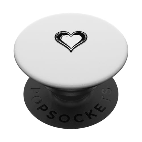 Süßes Herz Love Schwarz PopSockets Klebender PopGrip Süßes Herz Love Schwarz PopSockets Klebender PopGrip von Heart Accessories