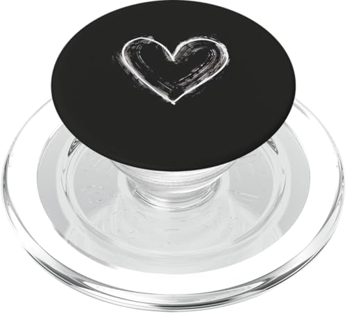 Süßes Herz Love Schwarz PopSockets PopGrip für MagSafe Süßes Herz Love Schwarz PopSockets PopGrip für MagSafe von Heart Accessories