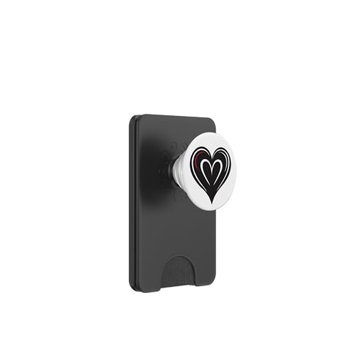 Süßes Herz Love Schwarz PopSockets PopWallet für MagSafe Süßes Herz Love Schwarz PopSockets PopWallet für MagSafe von Heart Accessories
