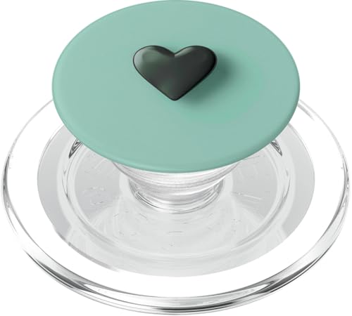 Türkisfarbenes Herz PopSockets PopGrip für MagSafe von Heart Accessories
