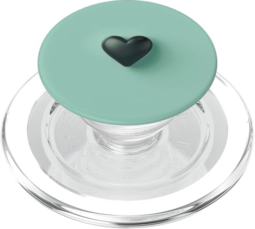 Türkisfarbenes Herz PopSockets PopGrip für MagSafe von Heart Accessories