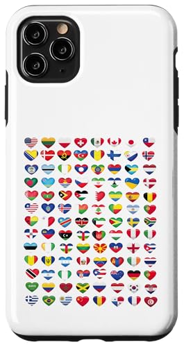 Herz Flaggen der Länder der Welt Flaggen Herren Damen Hülle für iPhone 11 Pro Max Herz Flaggen der Länder der Welt Flaggen Herren Damen Hülle für iPhone 11 Pro Max von Heart Flags of the Countries of the World Flags