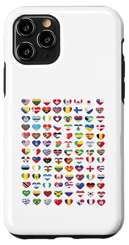Herz Flaggen der Länder der Welt Flaggen Herren Damen Hülle für iPhone 11 Pro Herz Flaggen der Länder der Welt Flaggen Herren Damen Hülle für iPhone 11 Pro von Heart Flags of the Countries of the World Flags