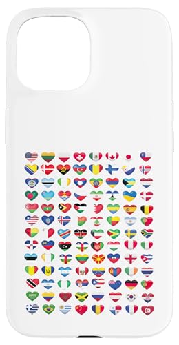 Herz Flaggen der Länder der Welt Flaggen Herren Damen Hülle für iPhone 15 Herz Flaggen der Länder der Welt Flaggen Herren Damen Hülle für iPhone 15 von Heart Flags of the Countries of the World Flags