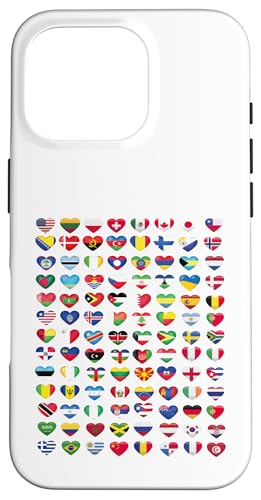 Herz Flaggen der Länder der Welt Flaggen Herren Damen Hülle für iPhone 16 Pro Herz Flaggen der Länder der Welt Flaggen Herren Damen Hülle für iPhone 16 Pro von Heart Flags of the Countries of the World Flags