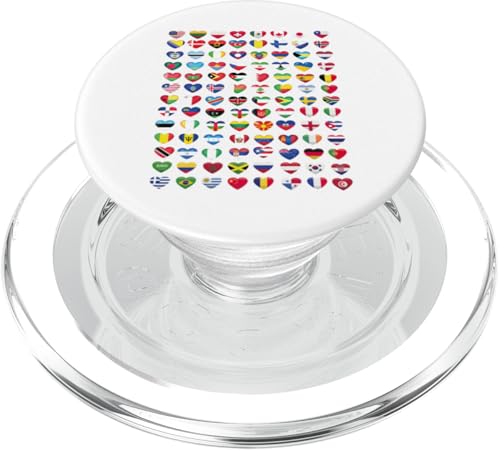 Herz Flaggen der Länder der Welt Flaggen Herren Damen PopSockets PopGrip für MagSafe Herz Flaggen der Länder der Welt Flaggen Herren Damen PopSockets PopGrip für MagSafe von Heart Flags of the Countries of the World Flags