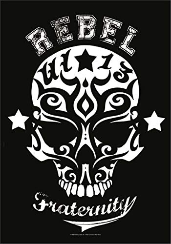 Heart Rock Bandiera Originale Alchemy UL13 - Rebel Fraternity Tessuto, Multicolore, 110x75x0.1 cm von Heart Rock