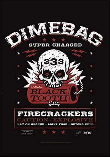 Heart Rock Bandiera Originale Dimebag Darrel - FIRECRACKERS Tessuto, Multicolore, 110x75x0.1 cm von Heart Rock
