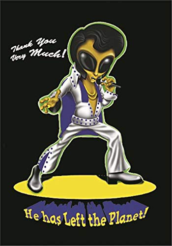 Heart Rock Bandiera Originale Elvis - Alien Tessuto, Multicolore, 110x75x0.1 cm von Heart Rock