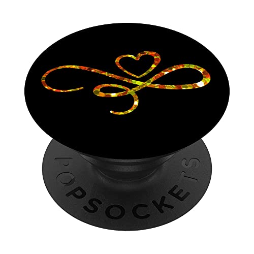 Goldenes Herz PopSockets mit austauschbarem PopGrip Goldenes Herz PopSockets mit austauschbarem PopGrip von Heart