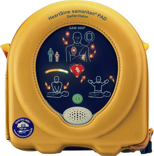 HeartSine AED-HS-SAM500P Defibrillator Außenbereich, Innenbereich mit Sprachanweisungen von HeartSine