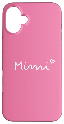 Niedliche Mimi-Typografie für minimalistische Mutter am Muttertag Hülle für iPhone 16 Plus von Heartfelt Moments Mother's Day Outfits & Apparels