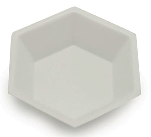 Heathrow Scientific HD14251B Wägeschälchen, Hexagonal, Antistatisch, Polystyrene, 64 mm Länge x 51 mm Breite x 19 mm Tiefe, Weiß (500-er Pack) von Heathrow Scientific