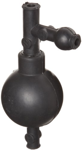 Heathrow Scientific HD20632A Pipettierball, Gummi, 54 mm Länge x 54 mm Breite x 130 mm Höhe, Schwarz von Heathrow Scientific