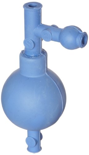 Heathrow Scientific HD20632C Pipettierball, Gummi, 54 mm Länge x 54 mm Breite x 130 mm Höhe, Blau von Heathrow Scientific