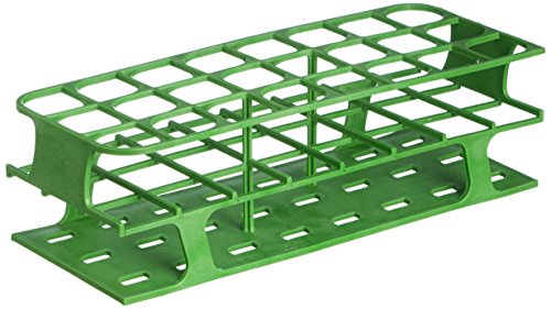 Heathrow Scientific HD27515C OneRack Reagenzglasgestell, Polyoxymethylene, Full Size, 30 mm Röhrchen, 110 mm Länge x 282 mm Breite x 85 mm Höhe, Grün von Heathrow Scientific