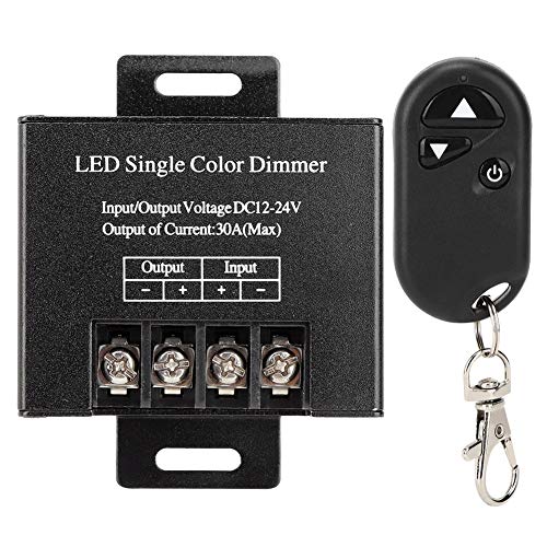 Heaveant RF Wireless Dimmer Controller, DC12-24V LED Streifen Lichter Dimmer, 30A 750W 3 Tasten Licht Controller für einfarbigen LED-Streifen Heaveant RF Wireless Dimmer Controller, DC12-24V LED Streifen Lichter Dimmer, 30A 750W 3 Tasten Licht Controller für einfarbigen LED-Streifen von Heaveant
