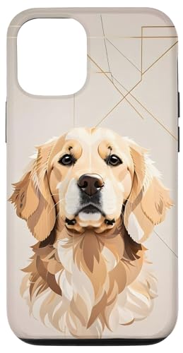 Hülle für iPhone 12/12 Pro Golden Retriever Minimalistische Kunst - Geometrisches Hundeporträt Hülle für iPhone 12/12 Pro Golden Retriever Minimalistische Kunst - Geometrisches Hundeporträt von Heavenwear