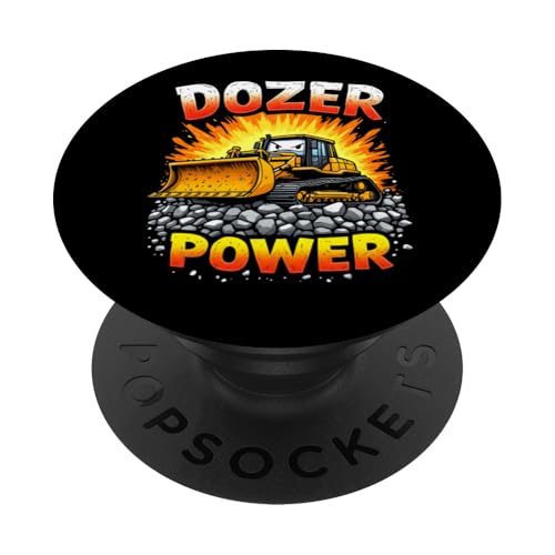 Bulldozer Operator Bauarbeiter Earth Mover Lover PopSockets Klebender PopGrip von Heavy Machinery Driver Tees For Kids Boys and Men