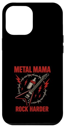Metal Mom Life Rock 'n' Roll Mother Roses Skull Grunge Hülle für iPhone 12 Pro Max Metal Mom Life Rock 'n' Roll Mother Roses Skull Grunge Hülle für iPhone 12 Pro Max von Heavy Metal Mama Life Edgy Concert Goth Rocker