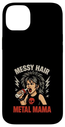 Metal Mom Life Rock 'n' Roll Mother Roses Skull Grunge Hülle für iPhone 14 Plus Metal Mom Life Rock 'n' Roll Mother Roses Skull Grunge Hülle für iPhone 14 Plus von Heavy Metal Mama Life Edgy Concert Goth Rocker