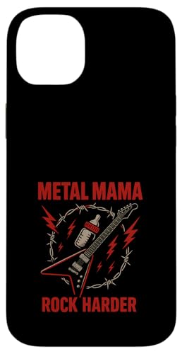 Metal Mom Life Rock 'n' Roll Mother Roses Skull Grunge Hülle für iPhone 14 Plus Metal Mom Life Rock 'n' Roll Mother Roses Skull Grunge Hülle für iPhone 14 Plus von Heavy Metal Mama Life Edgy Concert Goth Rocker