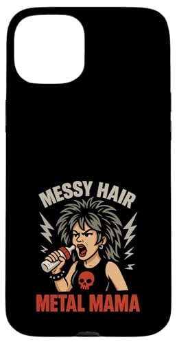 Metal Mom Life Rock 'n' Roll Mother Roses Skull Grunge Hülle für iPhone 15 Plus Metal Mom Life Rock 'n' Roll Mother Roses Skull Grunge Hülle für iPhone 15 Plus von Heavy Metal Mama Life Edgy Concert Goth Rocker