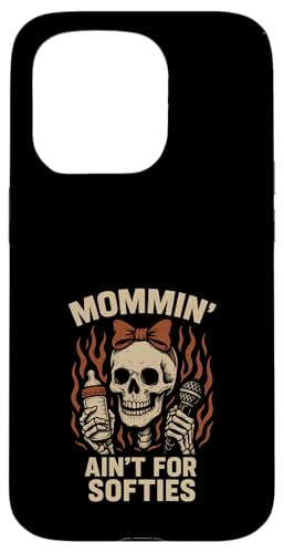 Metal Mom Life Rock 'n' Roll Mother Roses Skull Grunge Hülle für iPhone 15 Pro Metal Mom Life Rock 'n' Roll Mother Roses Skull Grunge Hülle für iPhone 15 Pro von Heavy Metal Mama Life Edgy Concert Goth Rocker