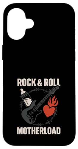 Metal Mom Life Rock 'n' Roll Mother Roses Skull Grunge Hülle für iPhone 16 Plus Metal Mom Life Rock 'n' Roll Mother Roses Skull Grunge Hülle für iPhone 16 Plus von Heavy Metal Mama Life Edgy Concert Goth Rocker