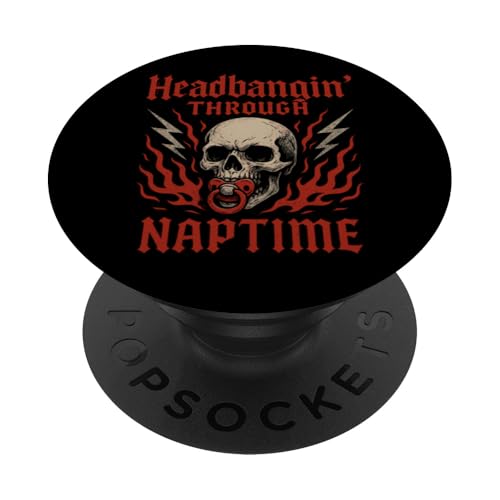 Metal Mom Life Rock 'n' Roll Mother Roses Skull Grunge PopSockets Klebender PopGrip Metal Mom Life Rock 'n' Roll Mother Roses Skull Grunge PopSockets Klebender PopGrip von Heavy Metal Mama Life Edgy Concert Goth Rocker