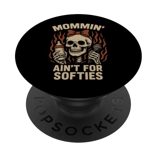 Metal Mom Life Rock 'n' Roll Mother Roses Skull Grunge PopSockets Klebender PopGrip Metal Mom Life Rock 'n' Roll Mother Roses Skull Grunge PopSockets Klebender PopGrip von Heavy Metal Mama Life Edgy Concert Goth Rocker