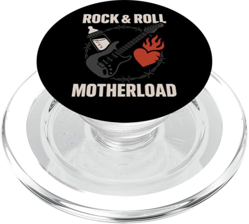 Metal Mom Life Rock 'n' Roll Mother Roses Skull Grunge PopSockets PopGrip für MagSafe Metal Mom Life Rock 'n' Roll Mother Roses Skull Grunge PopSockets PopGrip für MagSafe von Heavy Metal Mama Life Edgy Concert Goth Rocker