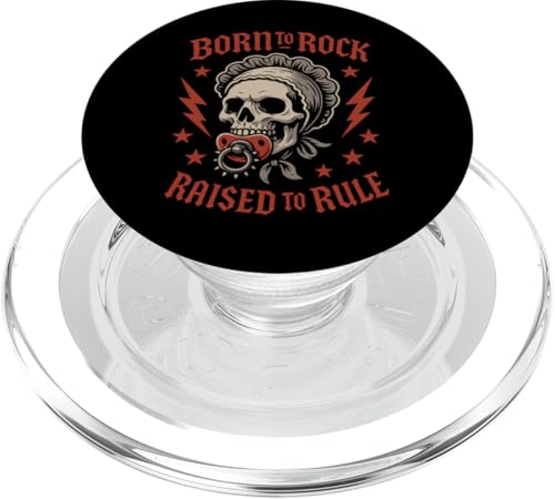 Metal Mom Life Rock 'n' Roll Mother Roses Skull Grunge PopSockets PopGrip für MagSafe Metal Mom Life Rock 'n' Roll Mother Roses Skull Grunge PopSockets PopGrip für MagSafe von Heavy Metal Mama Life Edgy Concert Goth Rocker
