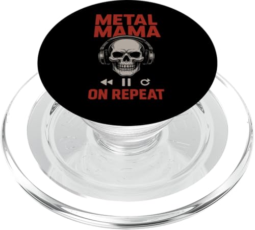 Metal Mom Life Rock 'n' Roll Mother Roses Skull Grunge PopSockets PopGrip für MagSafe Metal Mom Life Rock 'n' Roll Mother Roses Skull Grunge PopSockets PopGrip für MagSafe von Heavy Metal Mama Life Edgy Concert Goth Rocker