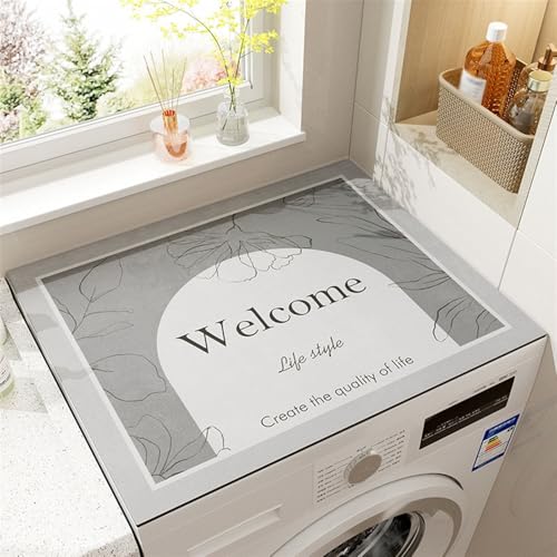 Heavyoff Waschmaschinenauflage Abdeckung für Waschmaschine, 137x70cm Universal Waschmaschinenabdeckung Waschmaschinen Auflage Weiche für Trockner, Bäder, Stil 2 Heavyoff Waschmaschinenauflage Abdeckung für Waschmaschine, 137x70cm Universal Waschmaschinenabdeckung Waschmaschinen Auflage Weiche für Trockner, Bäder, Stil 2 von Heavyoff