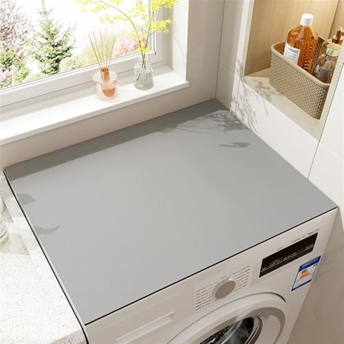 Heavyoff Waschmaschinenauflage Abdeckung für Waschmaschine, 137x70cm Waschmaschinenabdeckung Universal Waschmaschinen Auflage Weiche für Trockner, Hellgrau Heavyoff Waschmaschinenauflage Abdeckung für Waschmaschine, 137x70cm Waschmaschinenabdeckung Universal Waschmaschinen Auflage Weiche für Trockner, Hellgrau von Heavyoff