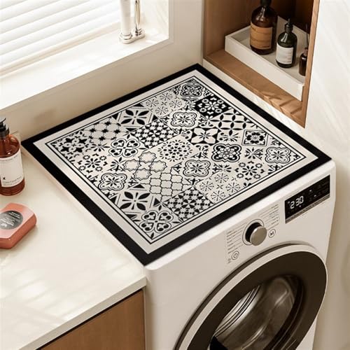 Heavyoff Waschmaschinenauflage Abdeckung für Waschmaschine, 50x50cm Universal Waschmaschinenabdeckung Waschmaschinen Auflage Weiche für Trockner, Stil 3 Heavyoff Waschmaschinenauflage Abdeckung für Waschmaschine, 50x50cm Universal Waschmaschinenabdeckung Waschmaschinen Auflage Weiche für Trockner, Stil 3 von Heavyoff