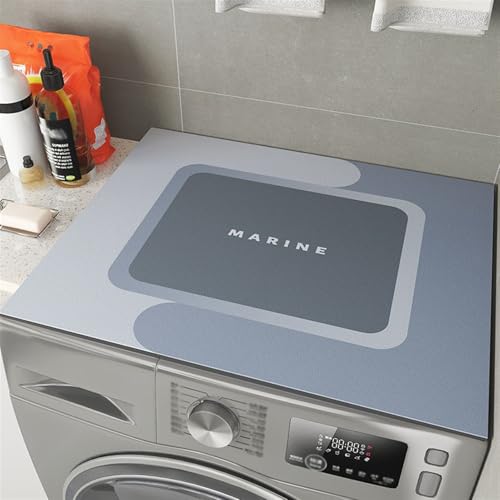 Heavyoff Waschmaschinenauflage Abdeckung für Waschmaschine, 60x40cm Waschmaschinenabdeckung Universal Waschmaschinen Auflage Weiche für Trockner, Bäder, Stil 8 von Heavyoff