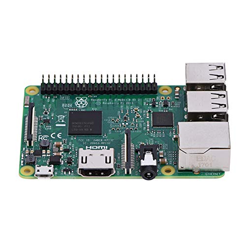 Board für Raspberry Pi 3 Model B, für Raspberry Pi 3 Model B Board 1,2 GHz 64bit Quad Core CPU WiFi Bluetooth 4.1, Ethernet Port, HDMI/RCA Anschluss, USB 2.0 Port 2.0 von Heayzoki